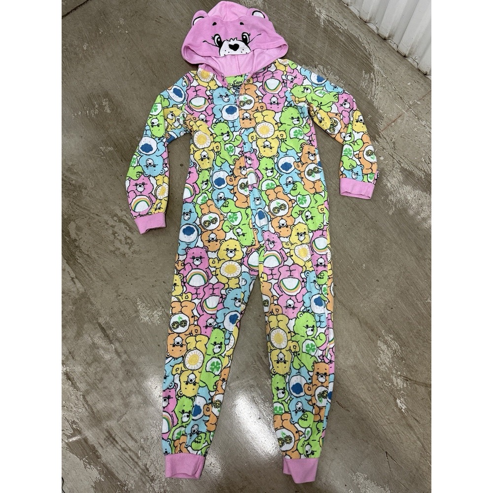 Care Bears Children's One piece Pajama Size 10/12 Long sleeve Costume 0125